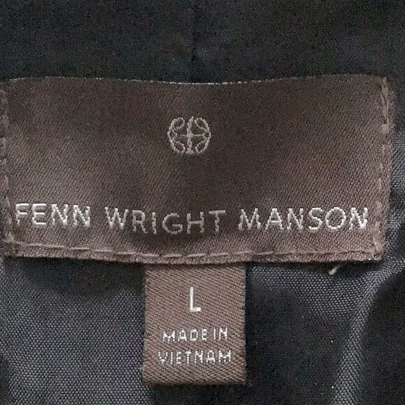 Fenn Wright Manson Geometric Black and Cream Ruched Color Belted Blazer - Picture 12 of 13